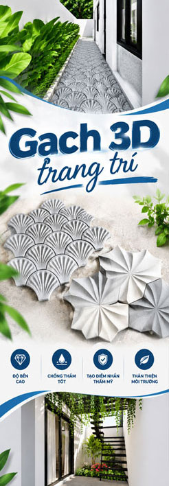 Gạch 3D trang trí